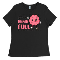 Black sorry brain full Ladies Tee - MaliasSmallBusiness
