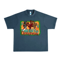Midnight Navy merry christmas cactus Urban Heavy Tee - Jasminsmagicworld