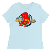 Baby Blue black history month Ladies Tee - MaliasSmallBusiness