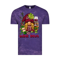 Cloud Purple vine diva  gnome Vintage Tee - BarkalooDesign