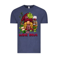 Vintage Denim vine diva  gnome Vintage Tee - BarkalooDesign