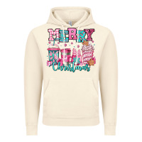 Vintage Artic merry christmas pink coffee cups Vintage Hoodie - Jasminsmagicworld
