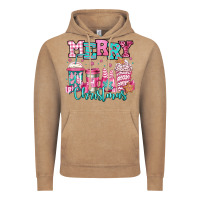 Vintage Coffee merry christmas pink coffee cups Vintage Hoodie - Jasminsmagicworld