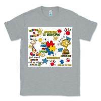 Heather Grey autism Classic Tee - Artiststas