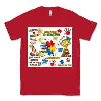 Red autism Classic Tee - Artiststas