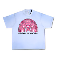 Grape Ice in october we wear pink breast cancer awareness rainbow Urban Heavy Tee - Jasminsmagicworld