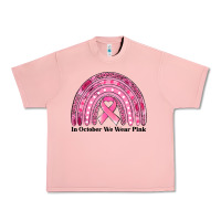 Salmon in october we wear pink breast cancer awareness rainbow Urban Heavy Tee - Jasminsmagicworld