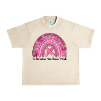 Sandshell in october we wear pink breast cancer awareness rainbow Urban Heavy Tee - Jasminsmagicworld