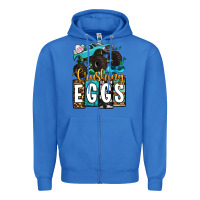 True Royal Easter Day Monster truck crushing eggs Zipper Hoodie - OliviaCreatesArt