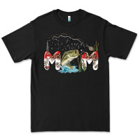 Black fishing mom Premium Tee - MaliasSmallBusiness