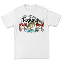 White fishing mom Premium Tee - MaliasSmallBusiness