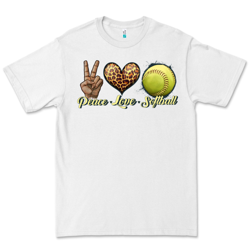 Peace Love Softball Premium Tee by JahusDesignShop | Teevron
