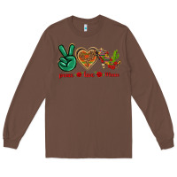 Chestnut Peace Love Mexico Long Sleeve Tee - texasbilliewilder