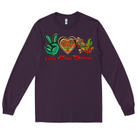 Plum Peace Love Mexico Long Sleeve Tee - texasbilliewilder