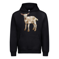 Black Baby Saanen Goat Urban Hoodie - LillyAllenDesigns