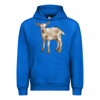 Cobalt Baby Saanen Goat Urban Hoodie - LillyAllenDesigns