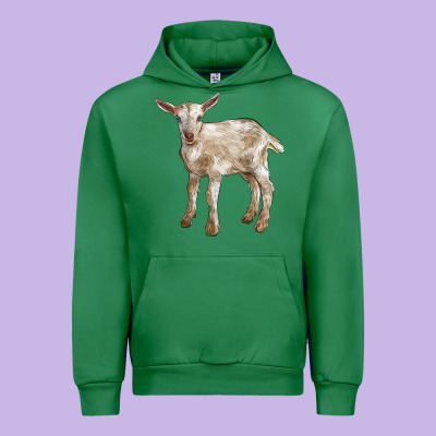 Baby Saanen Goat Urban Hoodie Designed By Lillyallendesigns