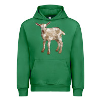 Emerald Baby Saanen Goat Urban Hoodie - LillyAllenDesigns