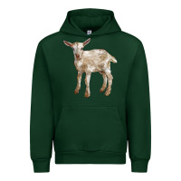 Forest Green Baby Saanen Goat Urban Hoodie - LillyAllenDesigns