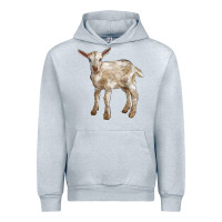 Heather Grey Baby Saanen Goat Urban Hoodie - LillyAllenDesigns