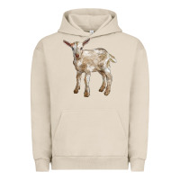 Pigment French Oak Baby Saanen Goat Urban Hoodie - LillyAllenDesigns