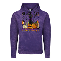 Cloud Purple black cat apothecary Vintage Hoodie - BarkalooDesign