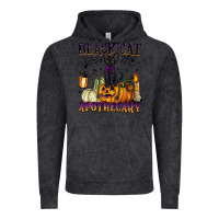 Vintage Black black cat apothecary Vintage Hoodie - BarkalooDesign