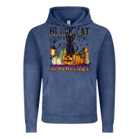 Vintage Denim black cat apothecary Vintage Hoodie - BarkalooDesign