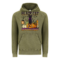 Vintage Olive black cat apothecary Vintage Hoodie - BarkalooDesign
