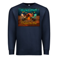 Navy falling leaves and nights like this mouse pad Premium Sweatshirt - BundleAndBundleShop