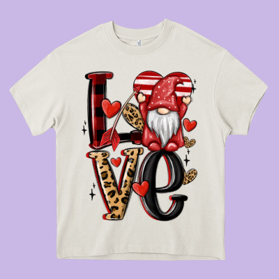 Love Gnome Heavy Core Tee Designed By Maliassmallbusiness