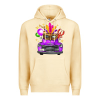 Pina Colada Mardi Gras Truck Leopard Mask Premium Hoodie - FaDigitalArtStudio