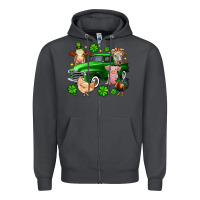 Smoke St. Patrick's farm animal truck Zipper Hoodie - OliviaCreatesArt
