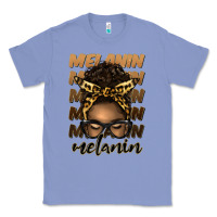 Colony Blue melanin afro messy bun Classic Tee - Artiststas