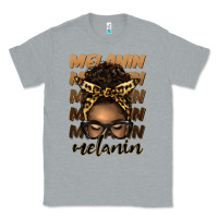 Heather Grey melanin afro messy bun Classic Tee - Artiststas