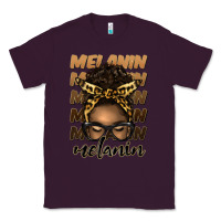 Plum melanin afro messy bun Classic Tee - Artiststas
