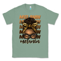 Sage melanin afro messy bun Classic Tee - Artiststas