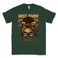 Sports Green melanin afro messy bun Classic Tee - Artiststas
