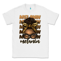 White melanin afro messy bun Classic Tee - Artiststas