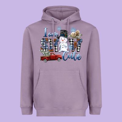 I Am Snow Cute Heavyweight Hoodie Designed By Fadigitalartstudio