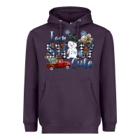 Plum I am Snow Cute Heavyweight Hoodie - FaDigitalArtStudio