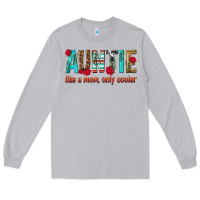 Moon Dust Auntie Like a Mom Only Cooler Long Sleeve Tee - texasbilliewilder