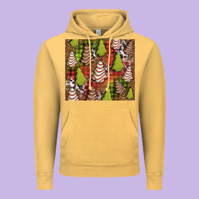 Christmas Cakes Western Vintage Hoodie Designed By Jasminsmagicworld