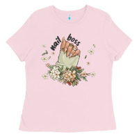 Bubblegum Pink nail boss Ladies Tee - MaliasSmallBusiness