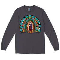Smoke Lady Of Guadalupe Rainbow Long Sleeve Tee - RanaPortraitStore