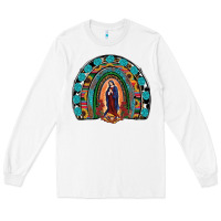 Lady Of Guadalupe Rainbow Long Sleeve Tee | Teevron