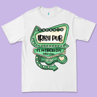 St Patricks Day ırısh Pub Premium Tee Designed By Maliassmallbusiness