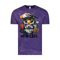 Cloud Purple pilot life gnome Vintage Tee - BarkalooDesign