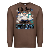 Chestnut Chillin With My Snowmies Premium Sweatshirt - FaDigitalArtStudio