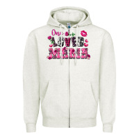 One Loved Mama Valentine's Day Zipper Hoodie | Teevron